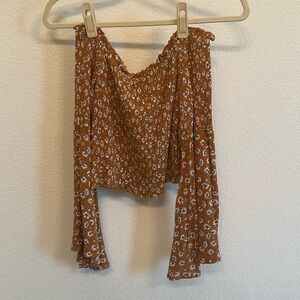 Floral Smocked Crop Top